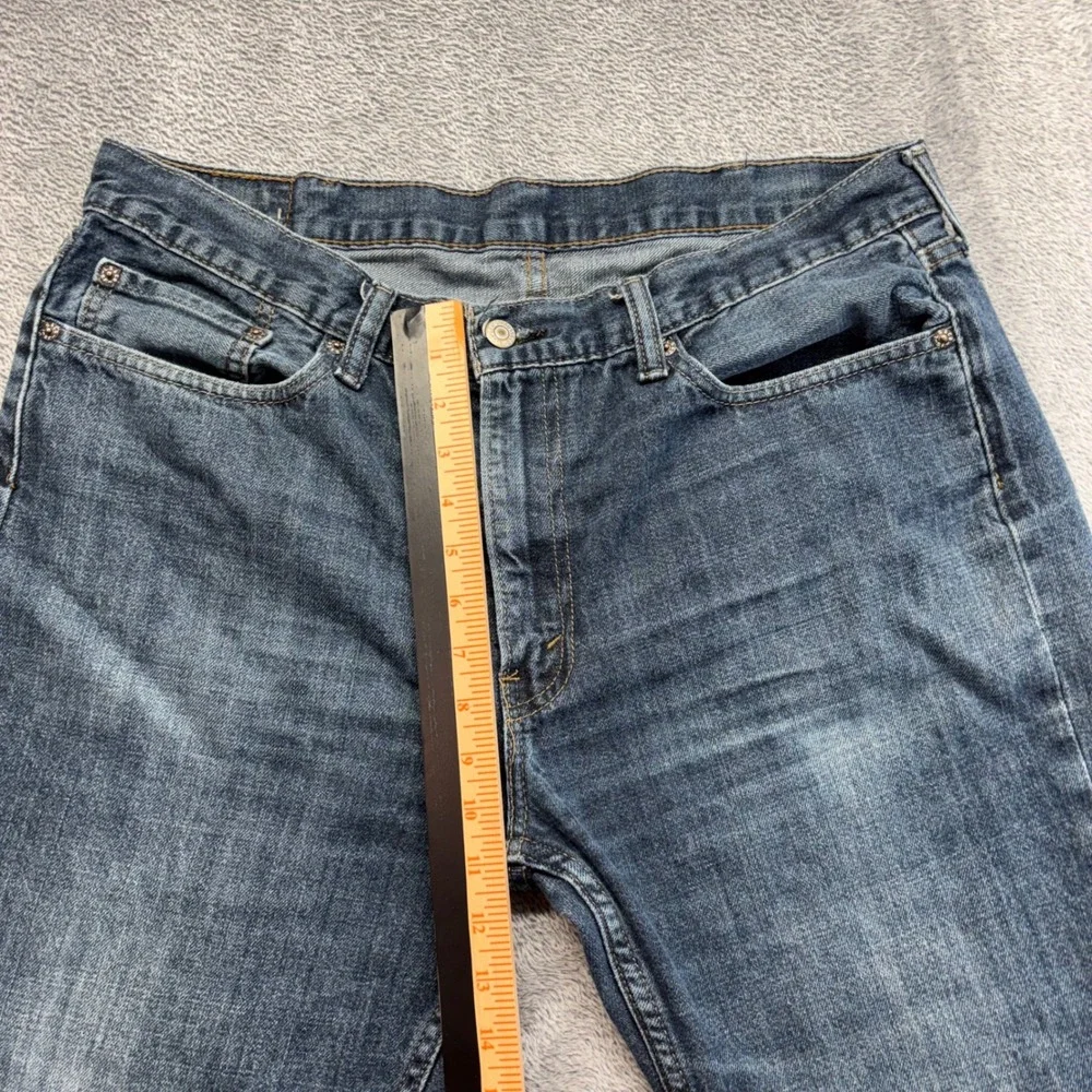 Levi's 514 Straight Fit Jeans Mens 38x30 Blue Good Zip Fly Denim